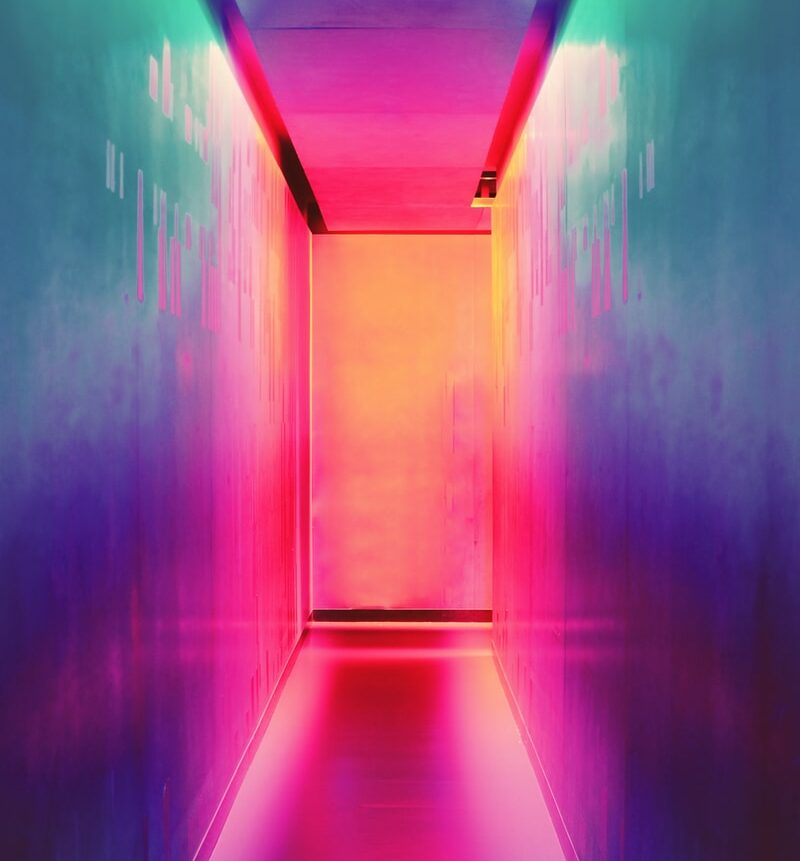 multicolored hallway